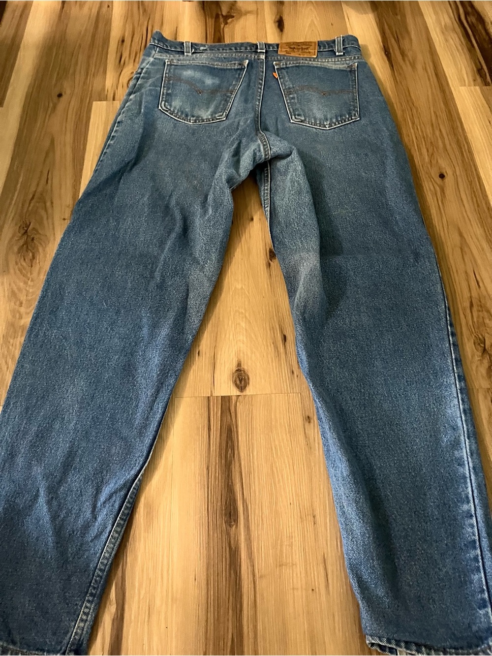 Vintage Levis 550 Jeans Mens 36x32 Blue Denim Relaxed Fit Orange Tab 90s USA